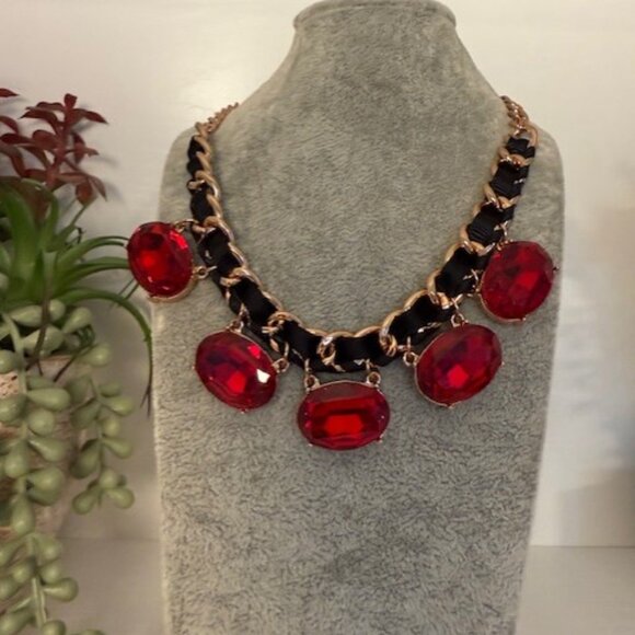 Park Lane "Cabernet" Necklace and Earring Set – Retired Bold Statement Jewelry - Picture 2 of 7